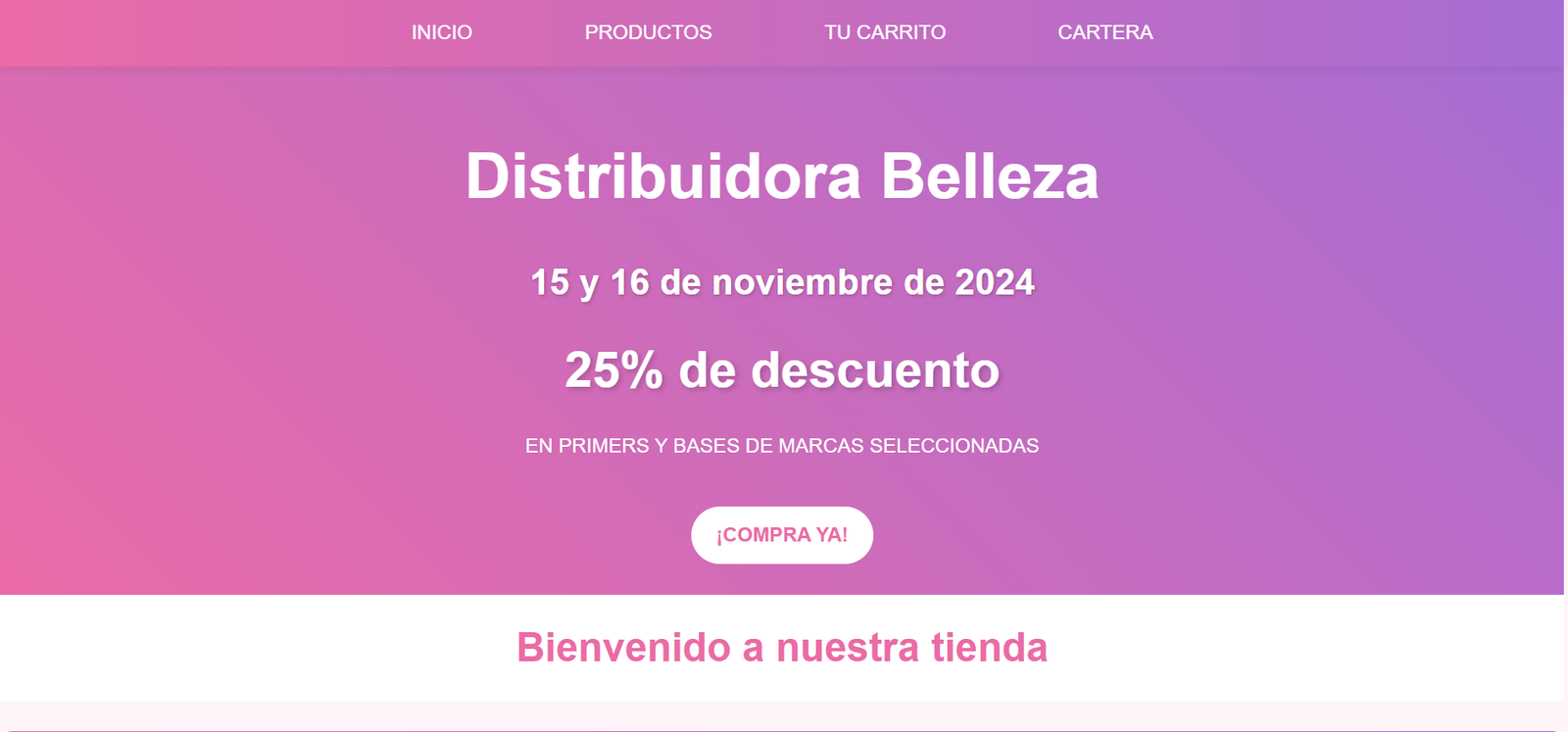 Proyecto Tienda Web